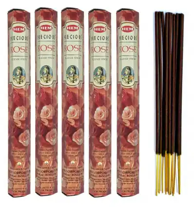 Encens Rose Précieuse. Lot de 100 bâtons | HEM