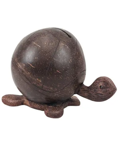 Tirelire Tortue en noix de coco