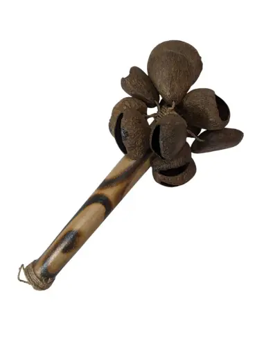Maracas coquilles de fruits Pangi - Instrument de musique et objet déco