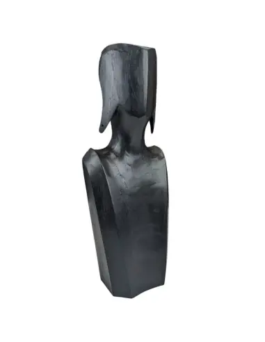Présentoir en bois pour parures colliers et boucles 35cm | Finition "Noir Ébène"