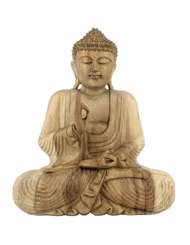 Statue Bouddha assis en position du lotus 30cm | Artisanat Balinais