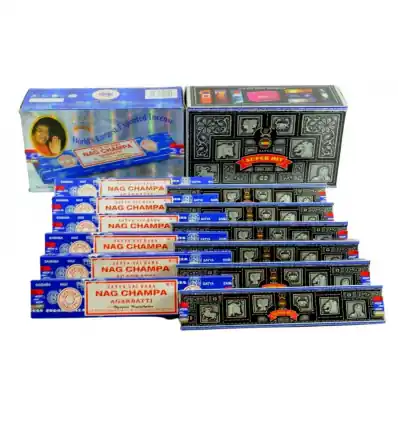 Pack économique 12x15g Nag Champa & Super Hit | Satya Sai Baba