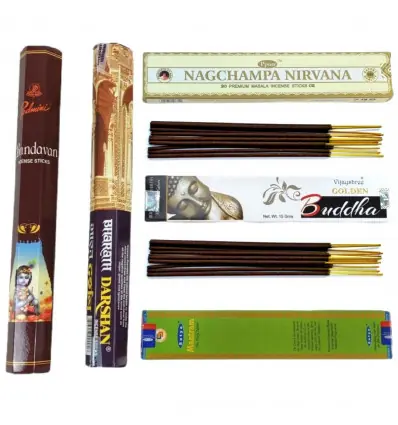 Assortiment d'encens "Magie d'Inde" | 5 Masalas d'exception