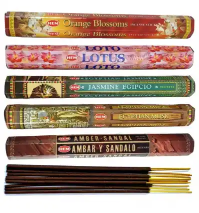 Assortiment d'encens "Douceurs d'Orient" 5 parfums / 100 bâtons | HEM