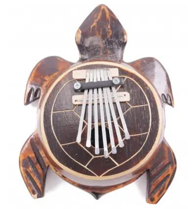 Karimba / Sanza / piano a pouce Noix de Coco forme Tortue