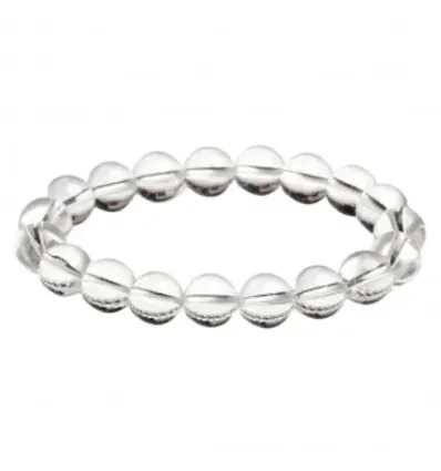 Bracelet Cristal de Roche | Boules 8mm