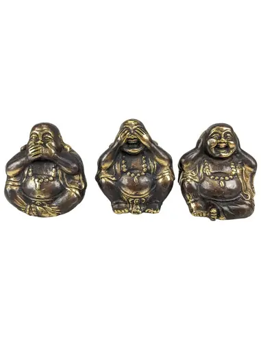 Statuettes Bouddhas de la sagesse en laiton 6 cm | Décoration Asiatique Feng Shui