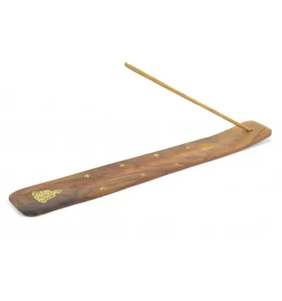 Porte-encens classique en bois | motif Bouddha