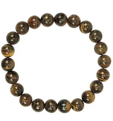 Bracelet Oeil de Tigre | Boules 8mm