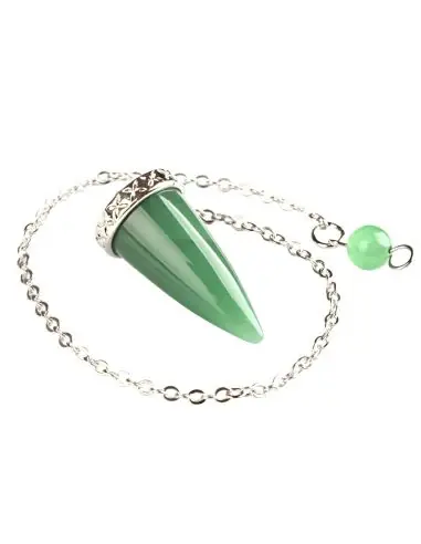 Pendule divinatoire en Aventurine verte