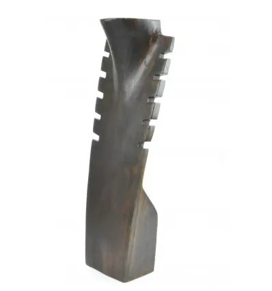 Présentoir en bois pour colliers et pendentifs 40cm | Finition "Chocolat"