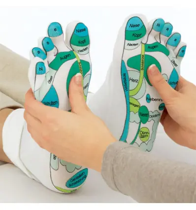 Chaussettes Hydratation & Réflexologie. Idée cadeau Bien-être.