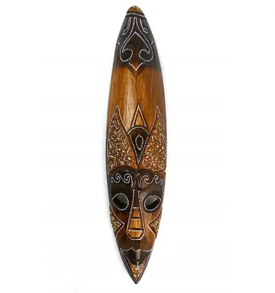 Masque Africain en bois 50cm. Déco murale africaine.