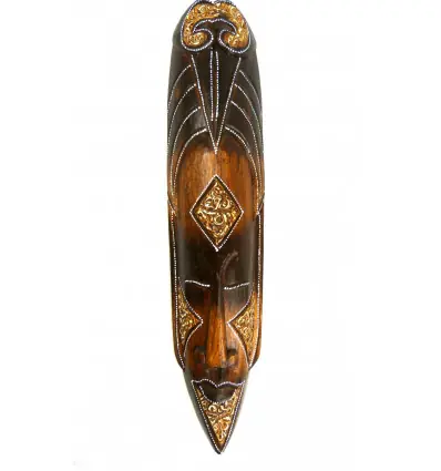 Masque Africain artisanal en bois 50cm | Décoration africaine