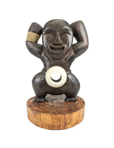 Totem Ethnique "Koh Chang" en Bois 30cm