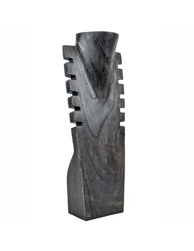 Présentoir en bois pour colliers et pendentifs 40cm | Finition "Noir Vintage"