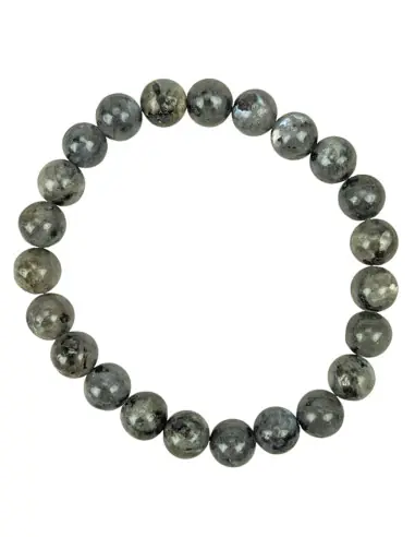 Bracelet Labradorite grise | Boules 8mm