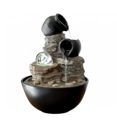 Fontaine zen avec boule tournante pour votre décoration d'intérieur