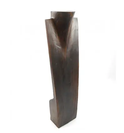 Présentoir en bois pour Colliers longs & Sautoirs 60cm | Finition "Chocolat"