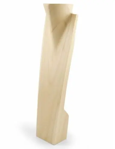 Présentoir en bois pour Colliers longs & Sautoirs 60cm | Finition "Bois brut naturel"