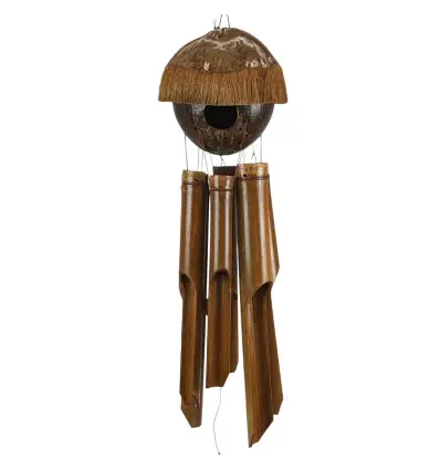Carillon de Jardin en Bambou - Nichoir en Noix de Coco