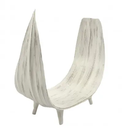 Centre de table en Feuille de cocotier naturelle - Coloris Blanc