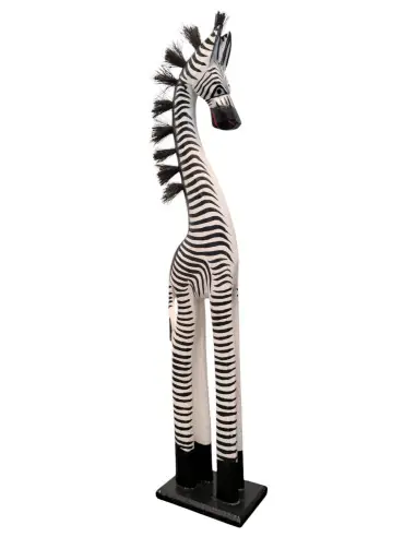 Statue Zèbre 60cm déco ambiance savane africaine