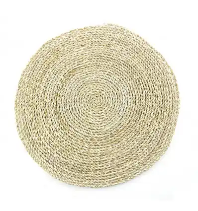 Set de table Bohème Rond ø40cm en Jonc de mer naturel