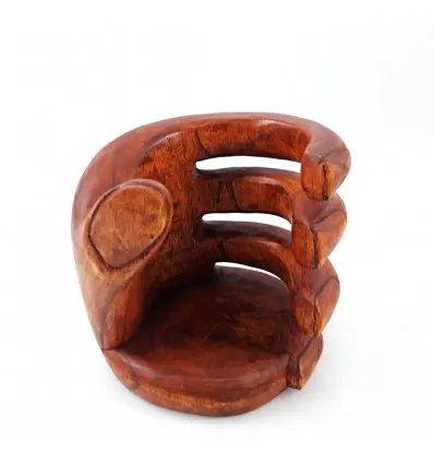 Porte-Bouteille "Main" en Bois
