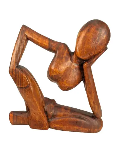 Sclupture abstraite "Le Penseur" 40cm en bois | Authentique et Contemporaine