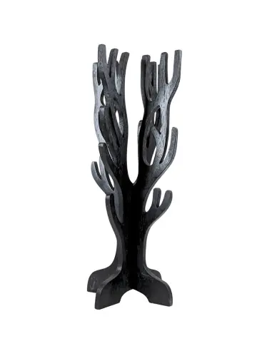 Arbre à Bijoux / rangement bijoux en bois teinte noire