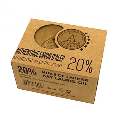 Savon d'Alep 200g à 20% huile de laurier | Alepeo