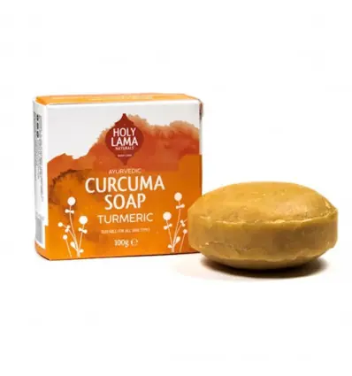 Savon Ayurvédique Vegan au Curcuma purifiant 100g | Holy Lama
