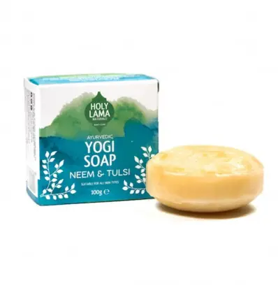 Savon Ayurvédique Vegan au Neem et Basilic Tulsi 100g | Holy Lama