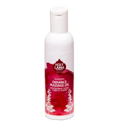 Huile de massage ayurvédique "Renfort" 100ml au Jasmin, Ylang Ylang et Citron | Holy Lama