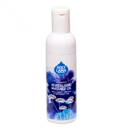 Huile de massage ayurvédique "Revitalisante" 100ml à l'orange douce et huile de bergamote | Holy Lama