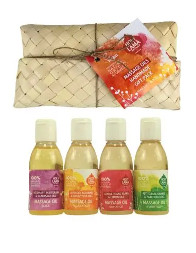 Kit découverte 4 huiles de massage ayurvédiques | Holy Lama
