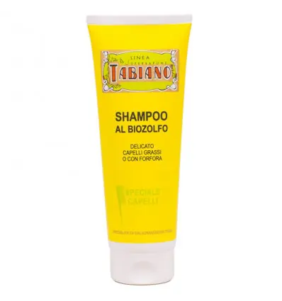 Shampoing spécial cheveux gras au bio-soufre 250ml - Tabiano.