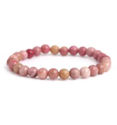 Bracelet Rhodochrosite | Boules 6mm