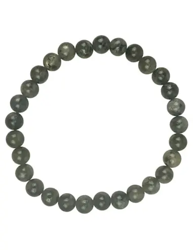 Bracelet Labradorite grise | Boules 6mm
