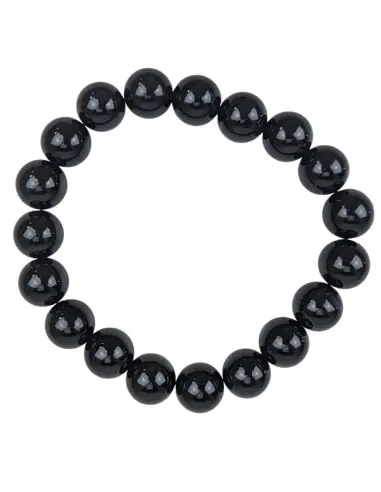 Bracelet Onyx Noir | Boules 10mm
