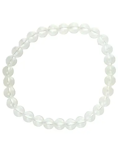 Bracelet Cristal de Roche | Boules 6mm