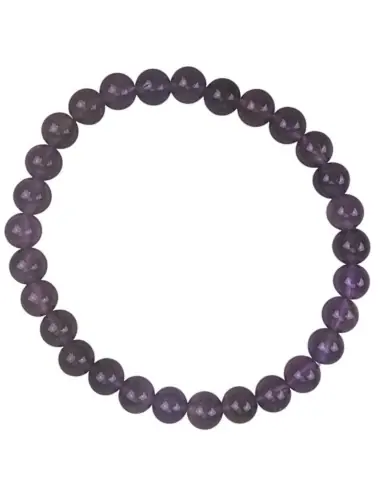 Bracelet Améthyste | Boules 6mm