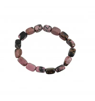 Bracelet Rhodonite AAA | Pierres roulées 10mm