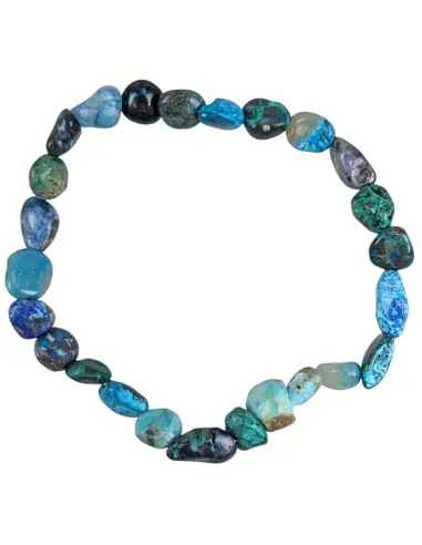 Bracelet Chrysocolle AAA | Mini pierres roulées