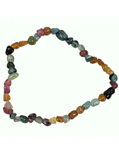 Bracelet Tourmaline Melon d'eau AAA | Mini pierres roulées