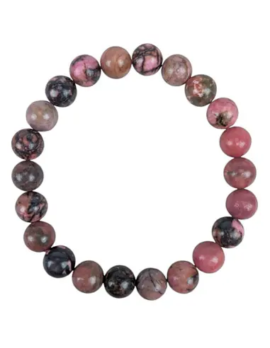 Bracelet Rhodonite naturelle | Boules 8mm