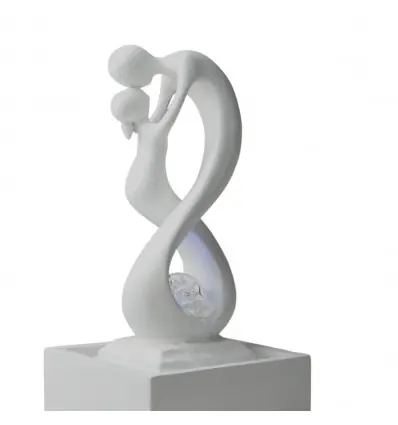 Fontaine d'intérieur moderne "Union infinie" - Coloris Blanc