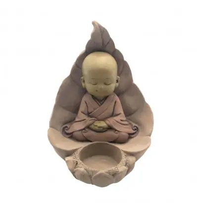 Bougeoir Bébé Bouddha en méditation 14cm