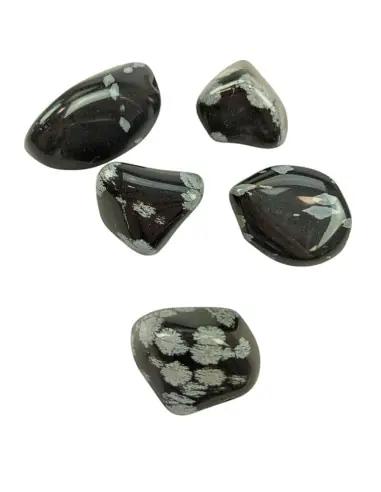 Obsidienne neige - Pierres roulées 40/50g